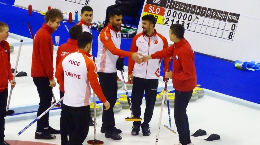 Erkek Curling Milli Takımı galip