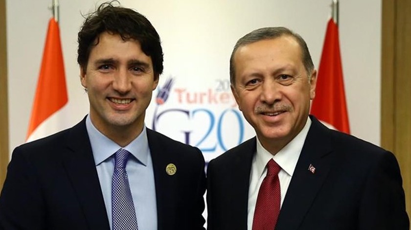 Cumhurbaşkanı Erdoğan, Kanada Başbakanı ile görüştü