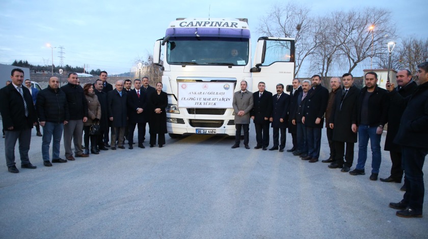 Elazığ ve Malatya için Gölbaşı tek yürek oldu