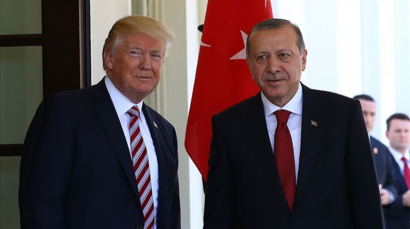 Erdoğan, Trump ile görüştü