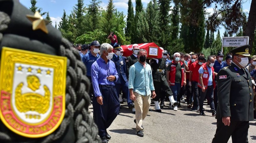 Şehit Piyade Teğmen Yunus Gül Adıyaman'da son yolculuğuna uğurlandı