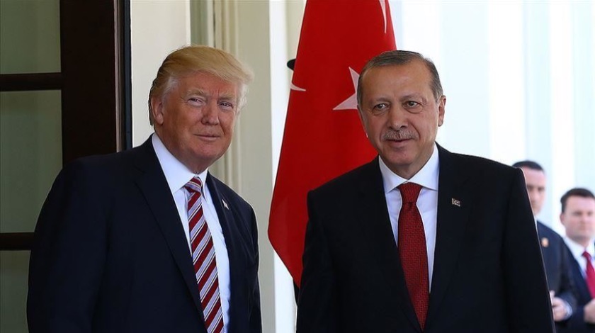 Erdoğan, Trump ile görüştü