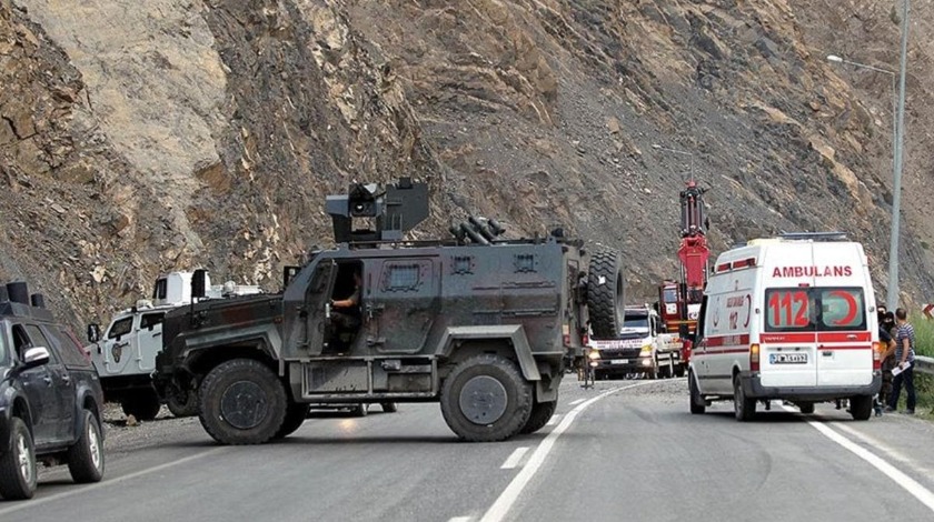 Tunceli'de polis aracı kaza yaptı