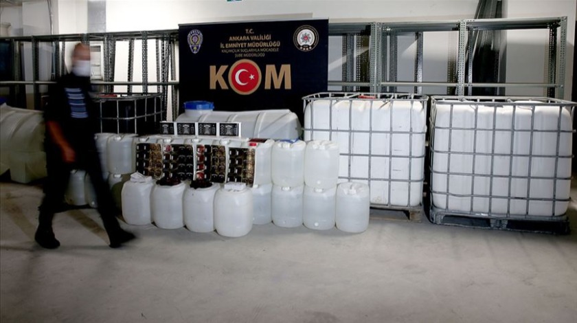 'Bu yıl 1 milyon 20 bin 819 litre kaçak içki ele geçirildi'