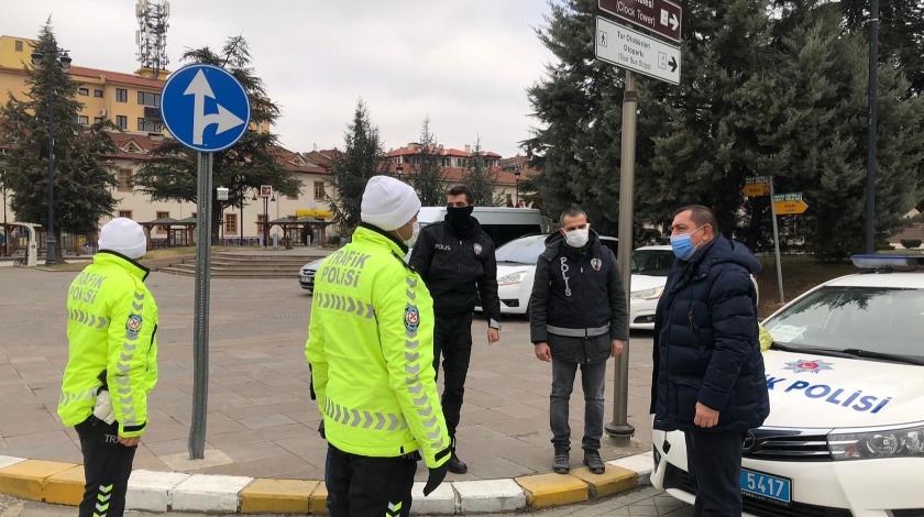 Başkan Vidinlioğlu’ndan polis kontrol noktalarına ziyaret