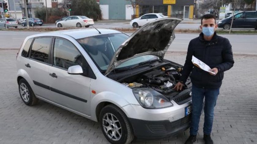 Otomobilin yarısı başka araca ait çıktı