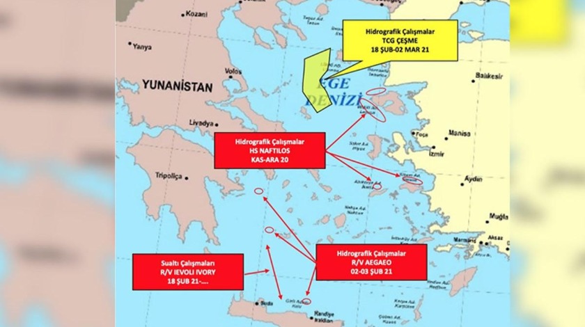 Yunanistan'ın Ege'de gerginliği tırmandıran faaliyetleri devam ediyor