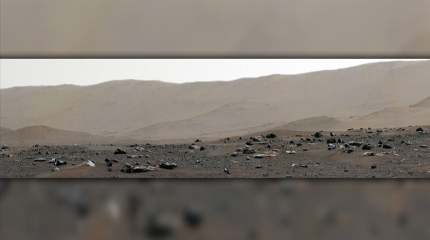 İşte Mars'taki iniş bölgesinin panoraması