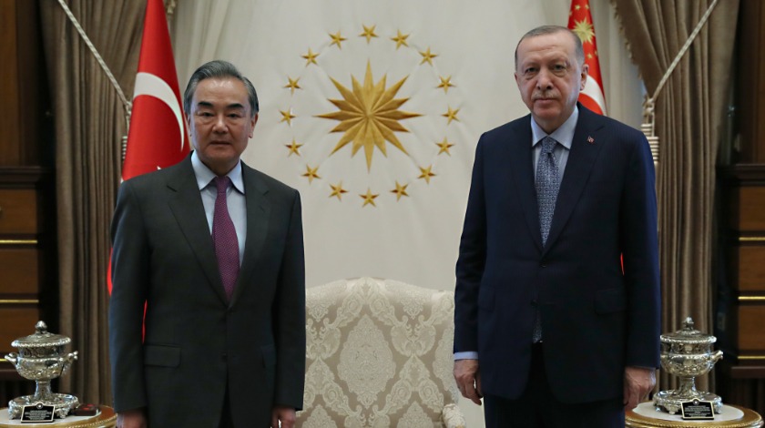 Cumhurbaşkanı Erdoğan, Çin Dışişleri Bakanı Wang Yi'yi kabul etti