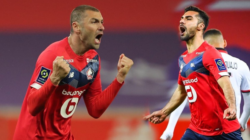 Lille Nice'i Burak Yılmaz ve Zeki Çelik ile yıktı