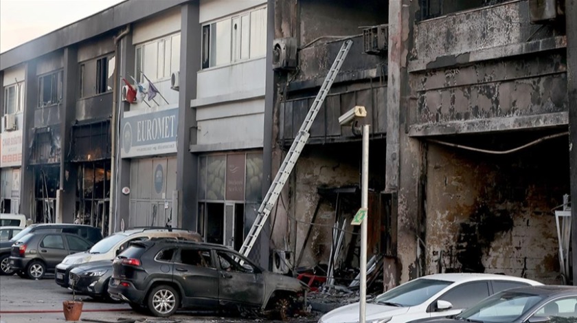 Ankara'da kimyasal madde üreten iş yerinde yangın