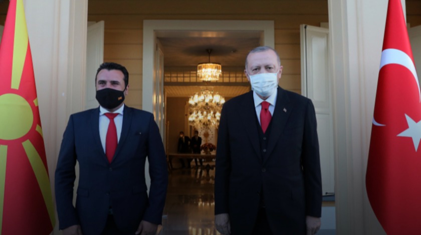 Erdoğan, Zaev’i kabul etti