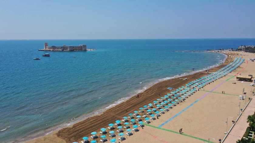 Mersin Kızkalesi Plajı mavi bayrağa kavuştu