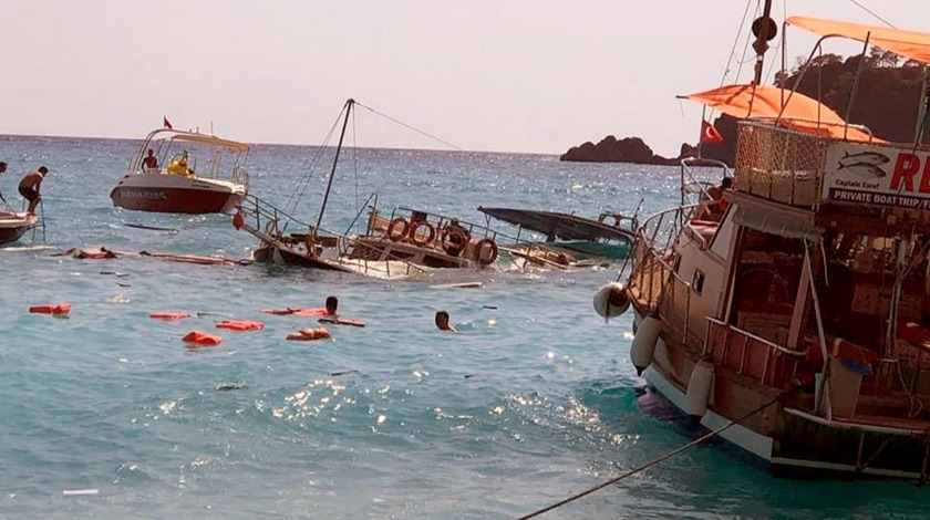 Ölüdeniz'de batan teknenin kaptanı gözaltına alındı