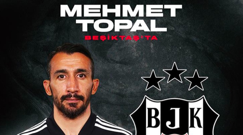 Beşiktaş, Mehmet Topal'ı resmen açıkladı