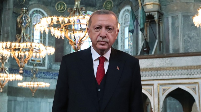 Cumhurbaşkanı Erdoğan'dan Ayasofya paylaşımı