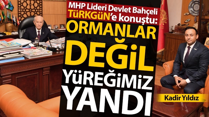 MHP Lideri Devlet Bahçeli: Ormanlar değil yüreğimiz yandı