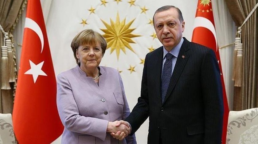 Cumhurbaşkanı Erdoğan, Merkel ile görüştü