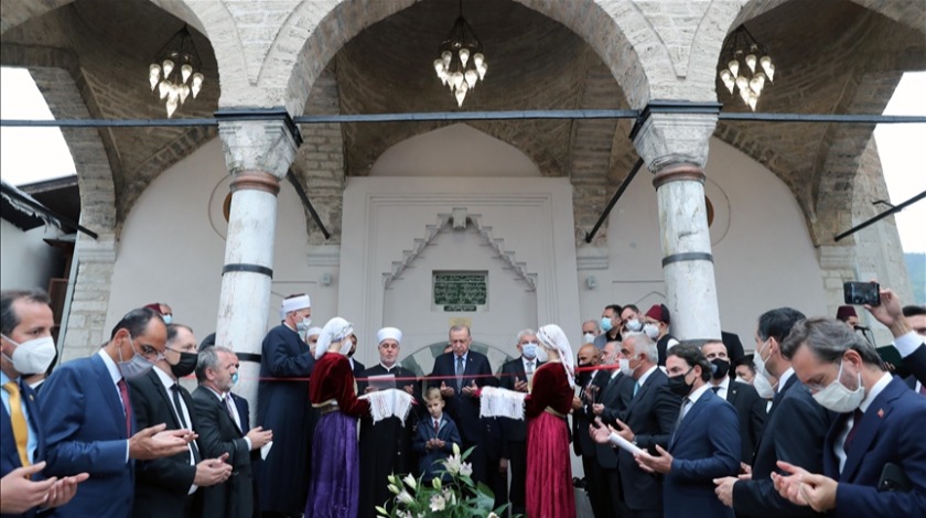 Cumhurbaşkanı Erdoğan, Başçarşı Camisi'nin açılışına katıldı