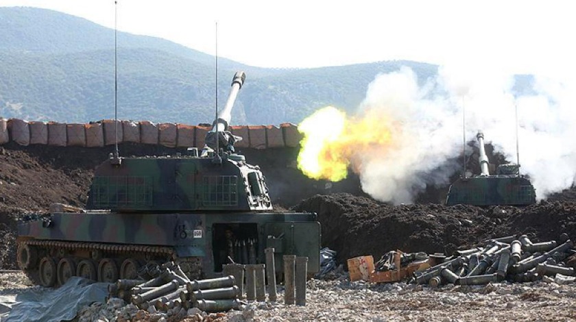 Taciz ateşine topçular karşılık verdi: 9 terörist etkisiz hale getirildi