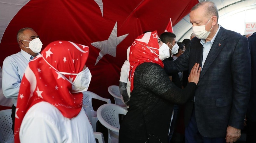 Cumhurbaşkanı Erdoğan'dan anlamlı mesaj