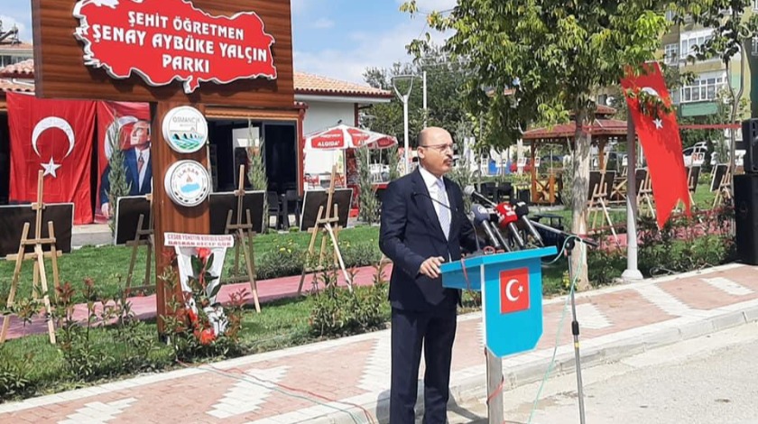 Osmancık'ta Şehit Öğretmen Aybüke Yalçın Parkı açıldı