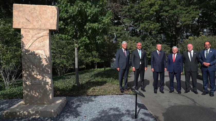 Göbeklitepe BM'de sergileniyor! Cumhurbaşkanı Erdoğan'dan paylaşım