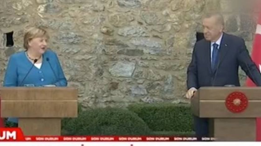 Merkel'in sözlerine Erdoğan'dan güldüren cevap