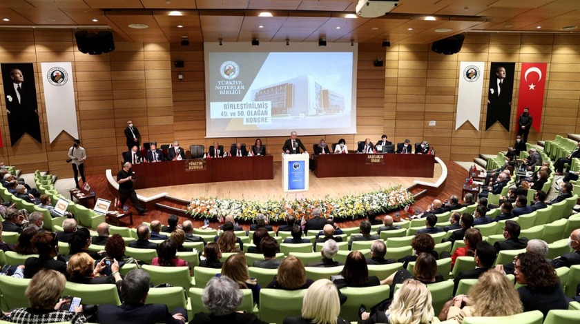 Türkiye Noterler Birliğinin Olağan Kongresi yapılıyor