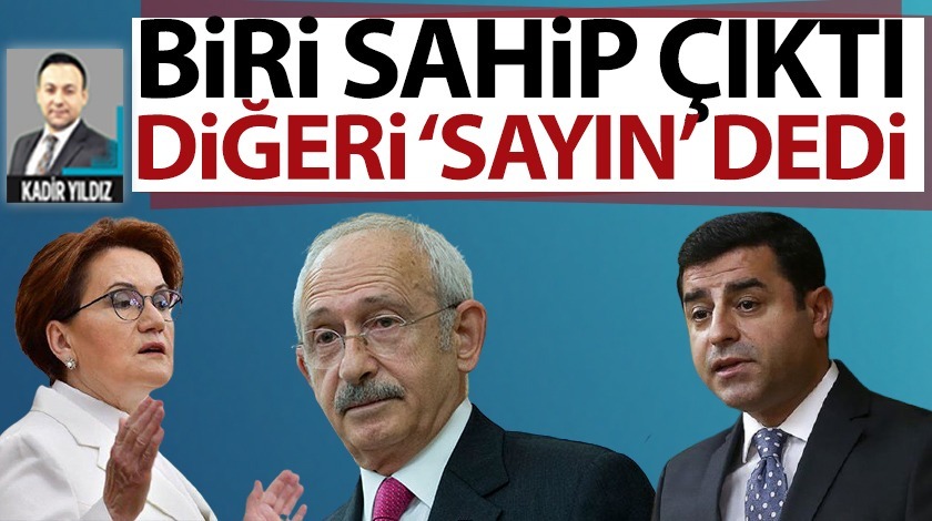 Biri sahip çıktı, diğeri 'sayın' dedi