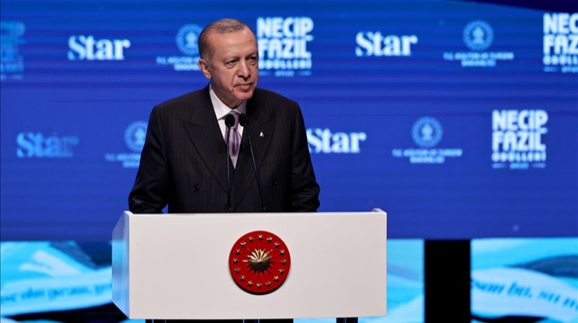 Cumhurbaşkanı Erdoğan'dan Necip Fazıl Ödülleri töreninde net mesaj