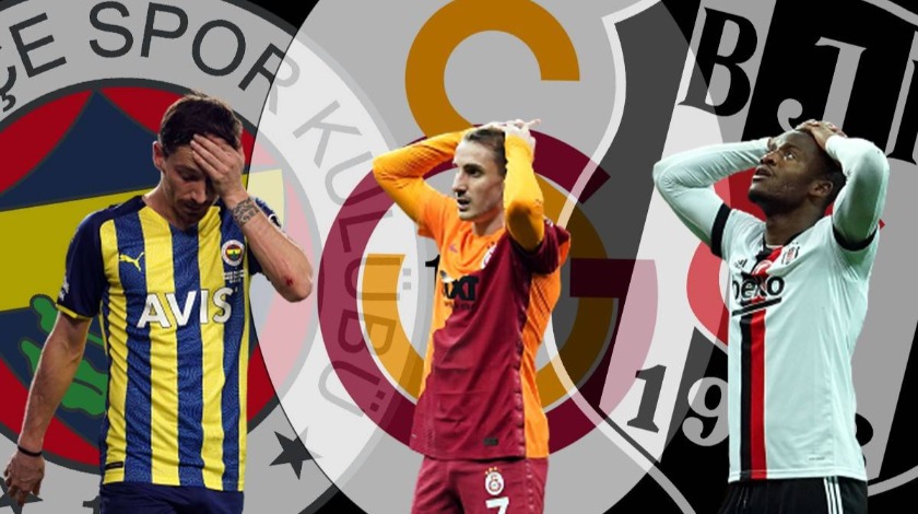 Süper Lig’de bir ilk yaşanıyor: 3 büyükler dip yaptı...