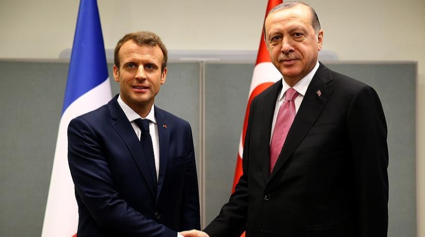 Cumhurbaşkanı Erdoğan, Macron ile görüştü