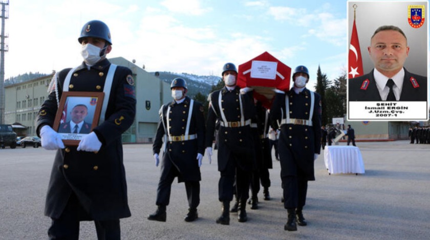 Şehit uzman çavuş, törenle memleketine uğurlandı