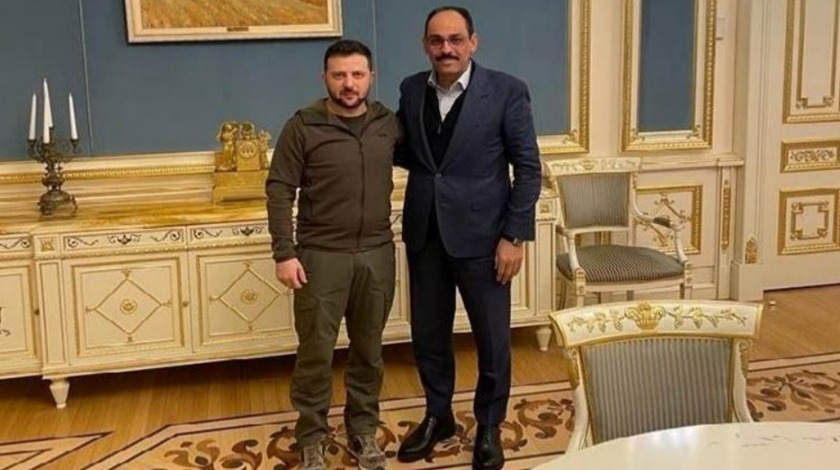 İbrahim Kalın, Zelenskiy ile Kiev'de görüştü!