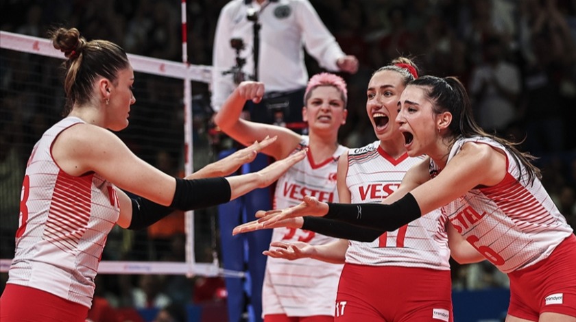 A Milli Kadın Voleybol Takımı, Milletler Ligi'nde Bulgaristan'a set vermedi