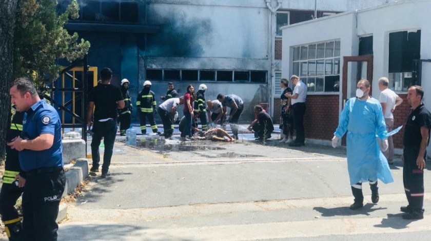 Tekirdağ'da fabrikada kimyasal patlama