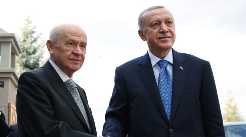 Cumhurbaşkanı Erdoğan ve MHP Lideri Bahçeli ile bir araya geldi