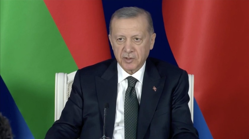 Cumhurbaşkanı Erdoğan: Tüm projelerde Azerbaycan'ın yanında olmaya hazırız