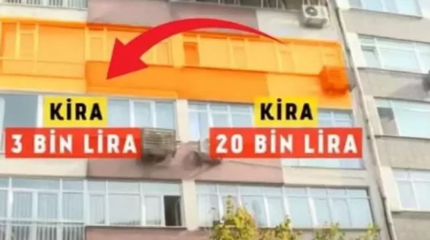 Aynı apartman aynı daire! Biri 3 bin, diğeri 20 bin TL kira