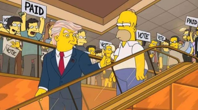 Simpsonlar Trump'un adaylığını da öngörmüş!