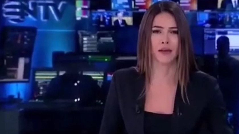 Depreme canlı yayında yakalanan NTV spikerinin zor anları