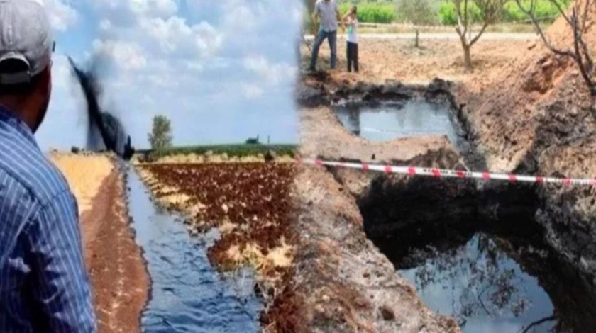 Bölgeden petrol fışkırmaya başladı! Su seviyesinde bulundu, herkes şokta