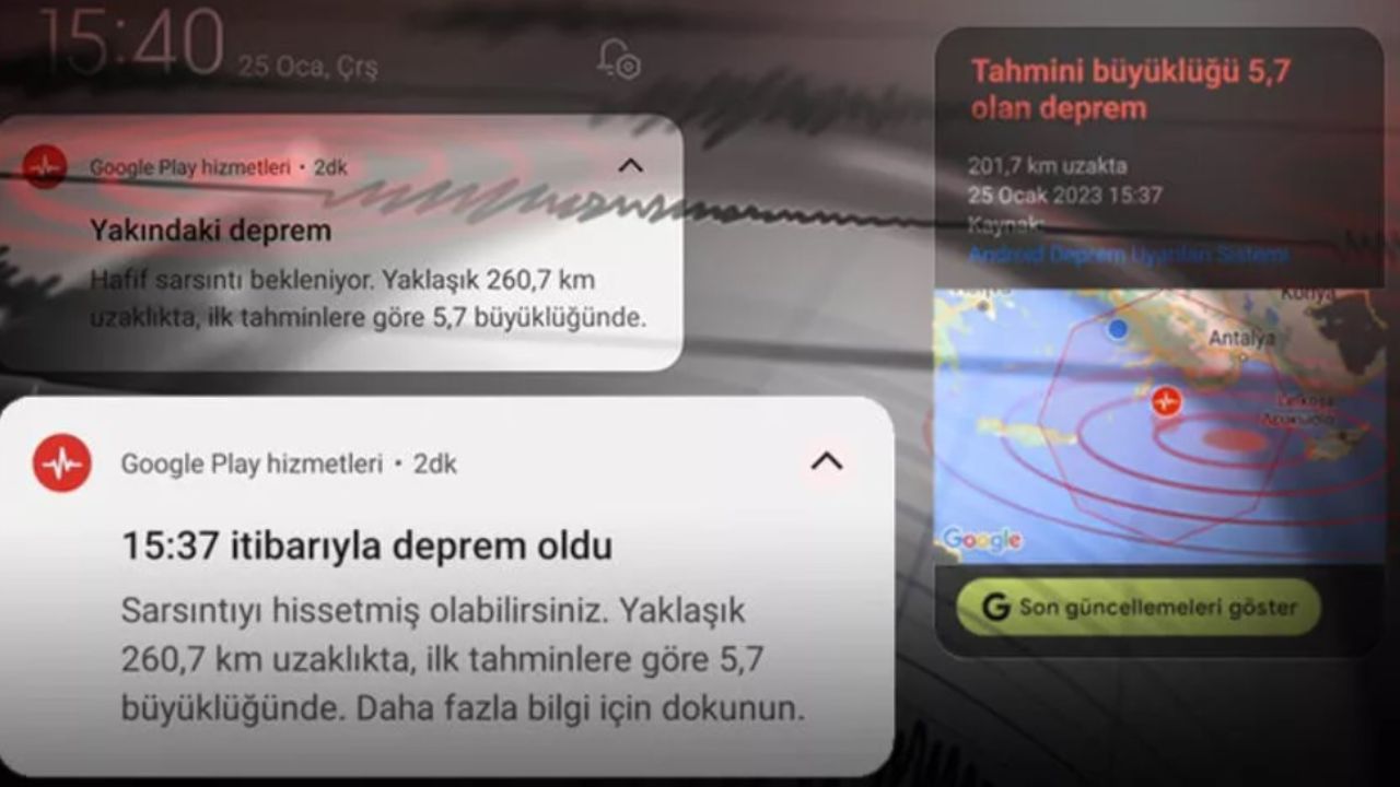 Depremi önceden bildi! Cep telefonlarına gönderilen mesaj sosyal medyayı salladı