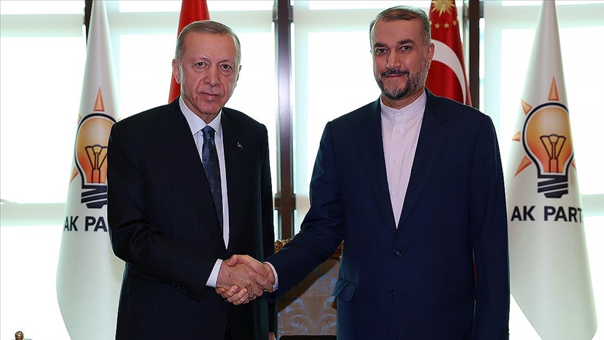 Cumhurbaşkanı Erdoğan,  İran Dışişleri Bakanı Hüseyin Emir Abdullahiyan’ı kabul etti