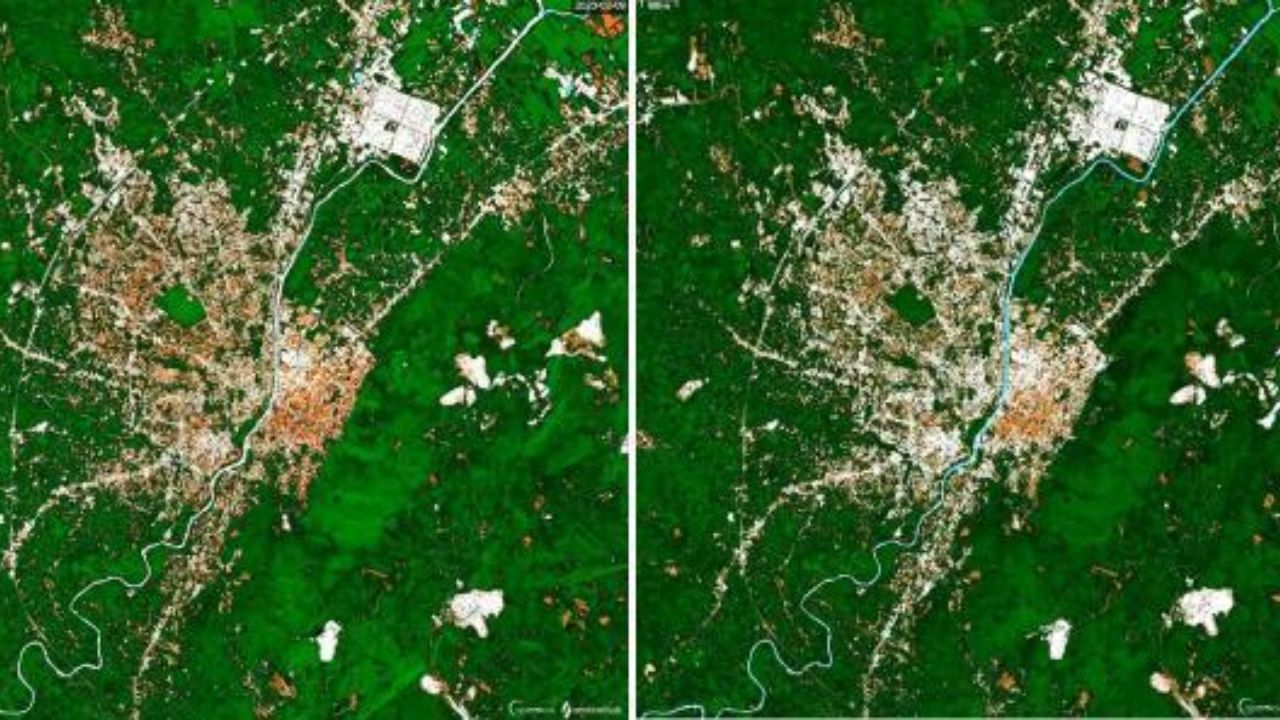 Antakya'daki büyük yıkım uydu fotoğrafına yansıdı