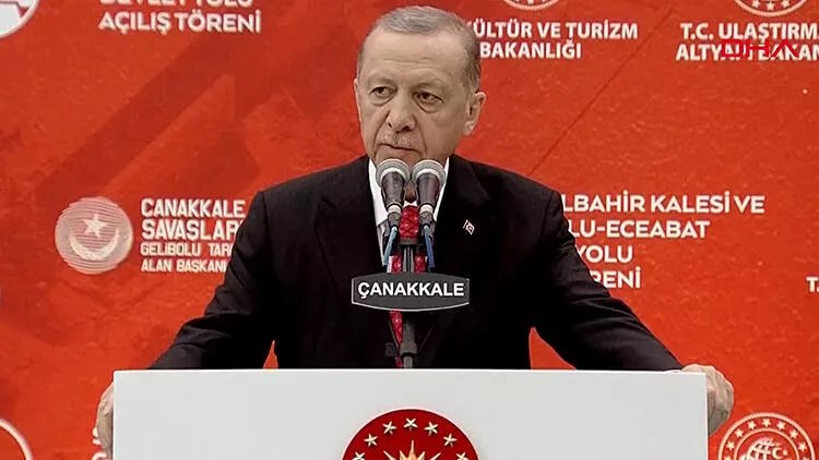 Cumhurbaşkanı Erdoğan, Gelibolu – Eceabat Devlet Yolu'nu açtı