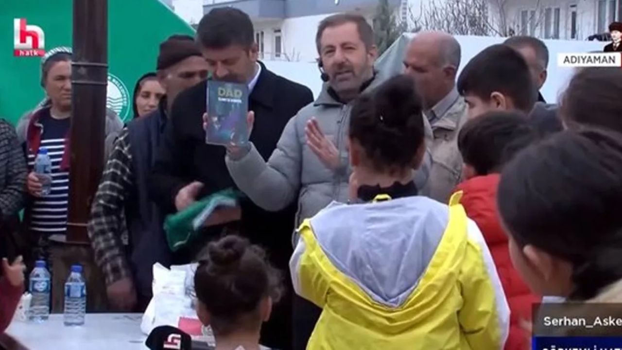 Halk TV'de rezalet! Depremzede çocukların önünde Demirtaş propagandası