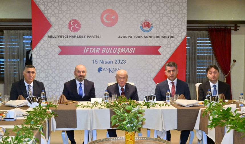 MHP lideri Devlet Bahçeli iftar programına katıldı