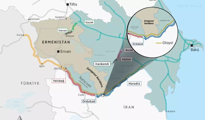 3 ülke arasında 'Zengezur Koridoru' çatlağı: Türkiye'ye bağımlı hale geldiler